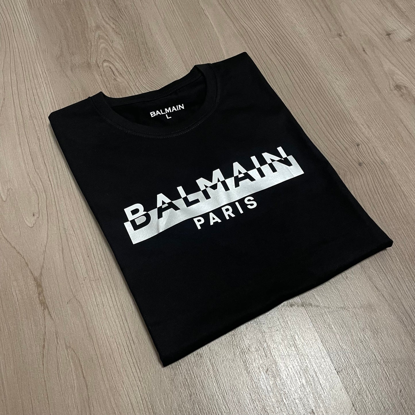 CAMISETA manga corta BALMAIN con PLATEADO