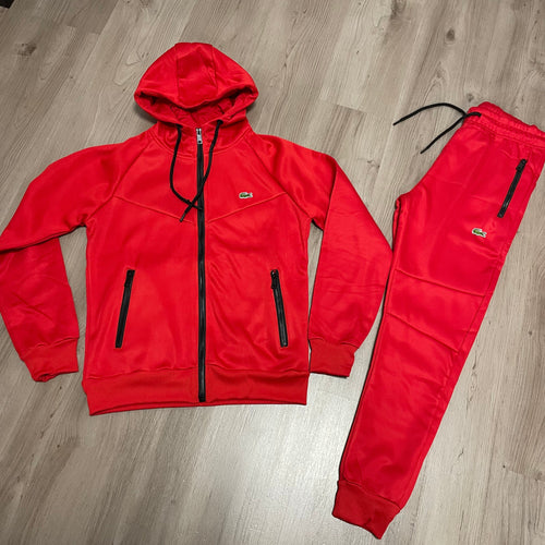 CONJUNTO largo LACOSTE ALL RED