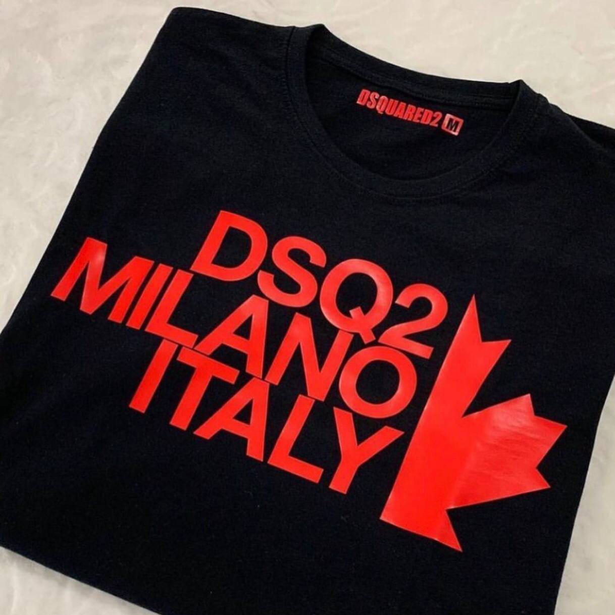 CAMISETA DSQUARED FLOR ROJA