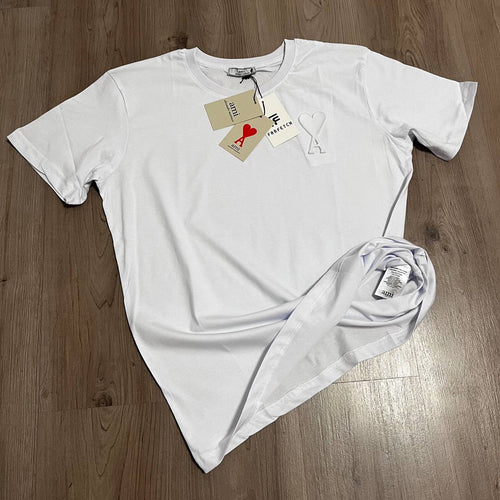 CAMISETA AMI BLANCA ELASTICA