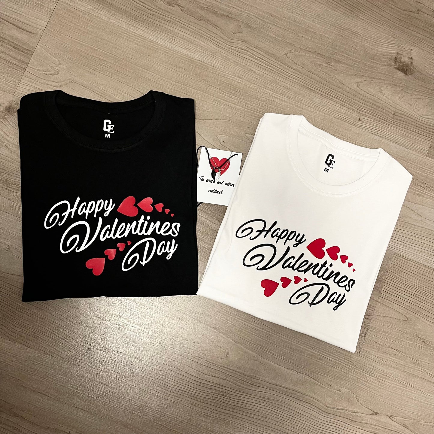 PACK 2 CAMISETAS  HAPPY VALENTINES DAY