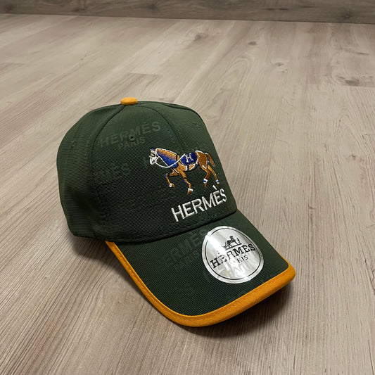 GORRA HERMES GREEN