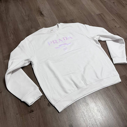 SUDADERA PRADA LOGO EFECTO HOLOGRAFICO