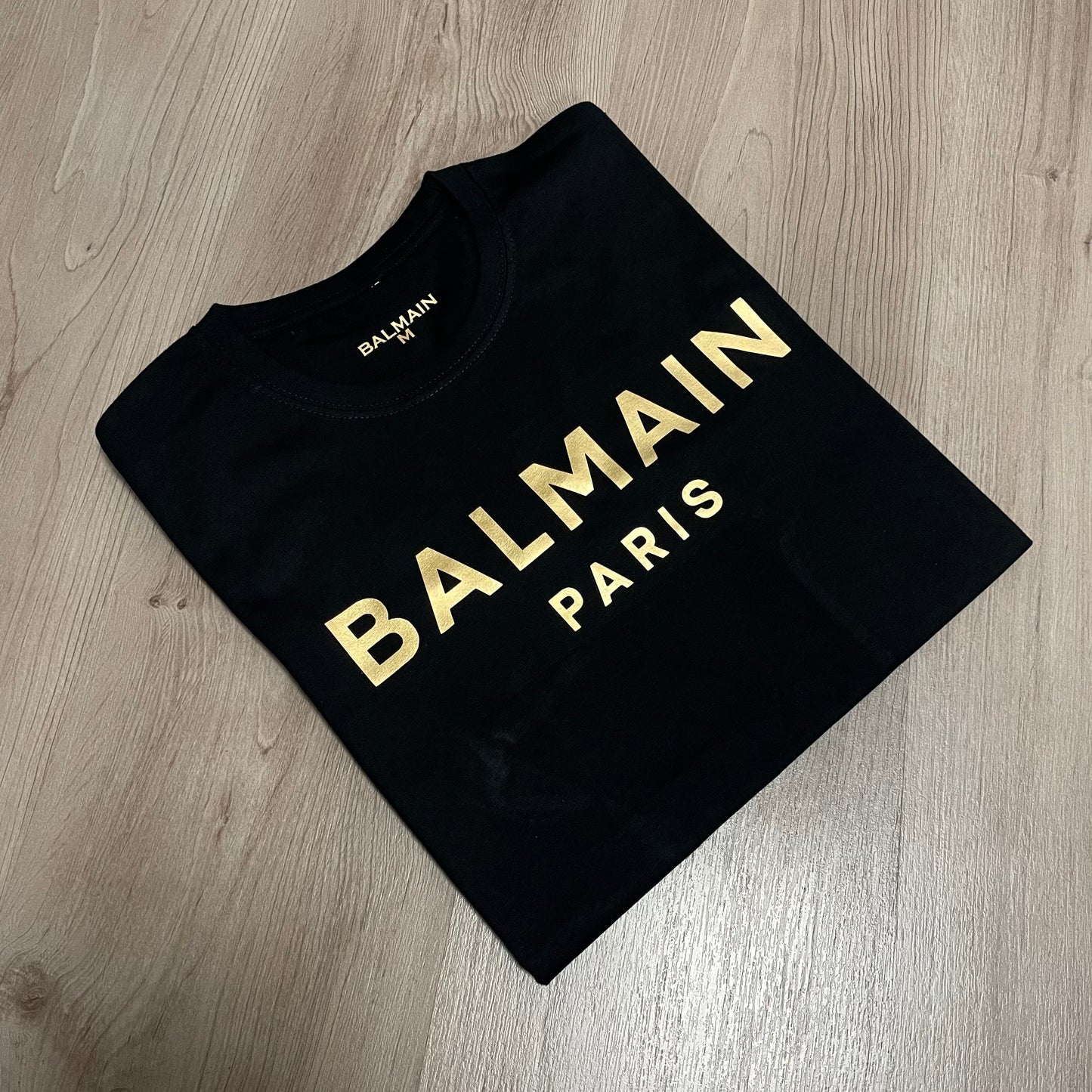 Camiseta manga corta BALMAIN PARIS GOLD