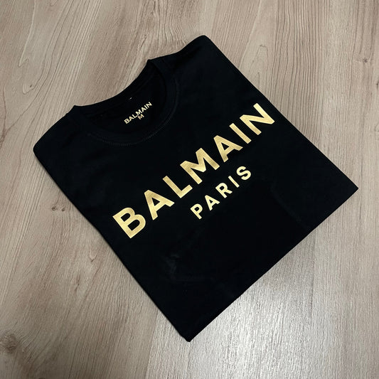 Camiseta manga corta BALMAIN PARIS GOLD