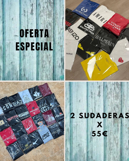 2 SUDADERAS  ALEATORIAS