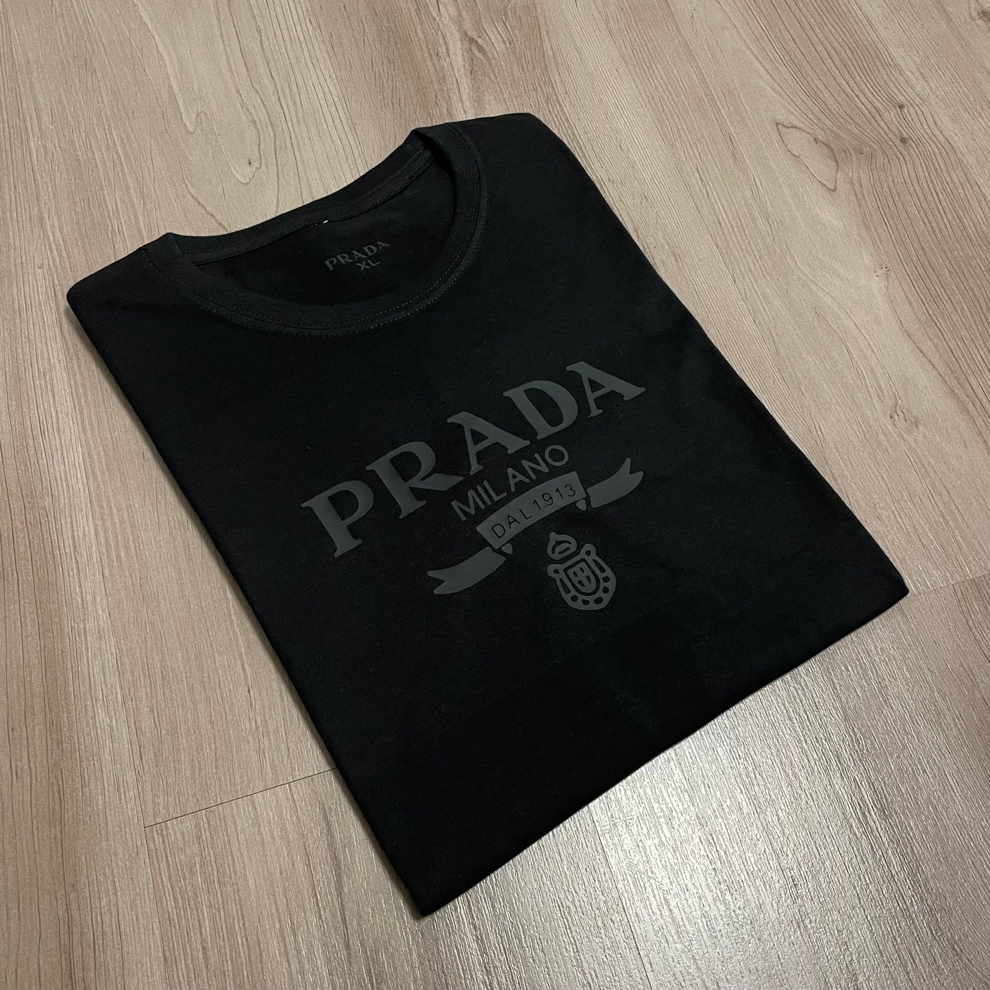 Camiseta manga corta PRADA MILANO ALL BLACK