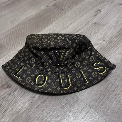GORRO LV MARRON/NEGRO/DORADO