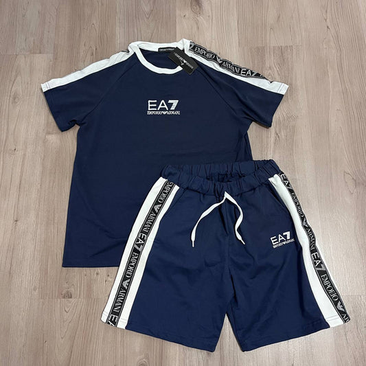 CONJUNTO BORDADO EA7 MARINO