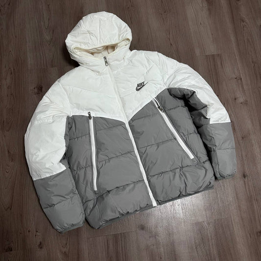 CHAQUETÓN NIKE BLANCO/GRIS