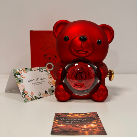 OSITO CON ROSA ETERNA