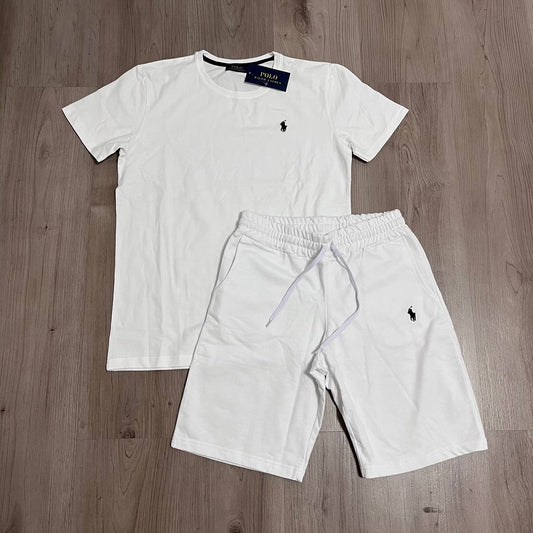 Conjunto corto RALPH BORDADO BLANCO