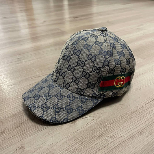 GORRA GUCCI BEIGE/AZUL MARINO
