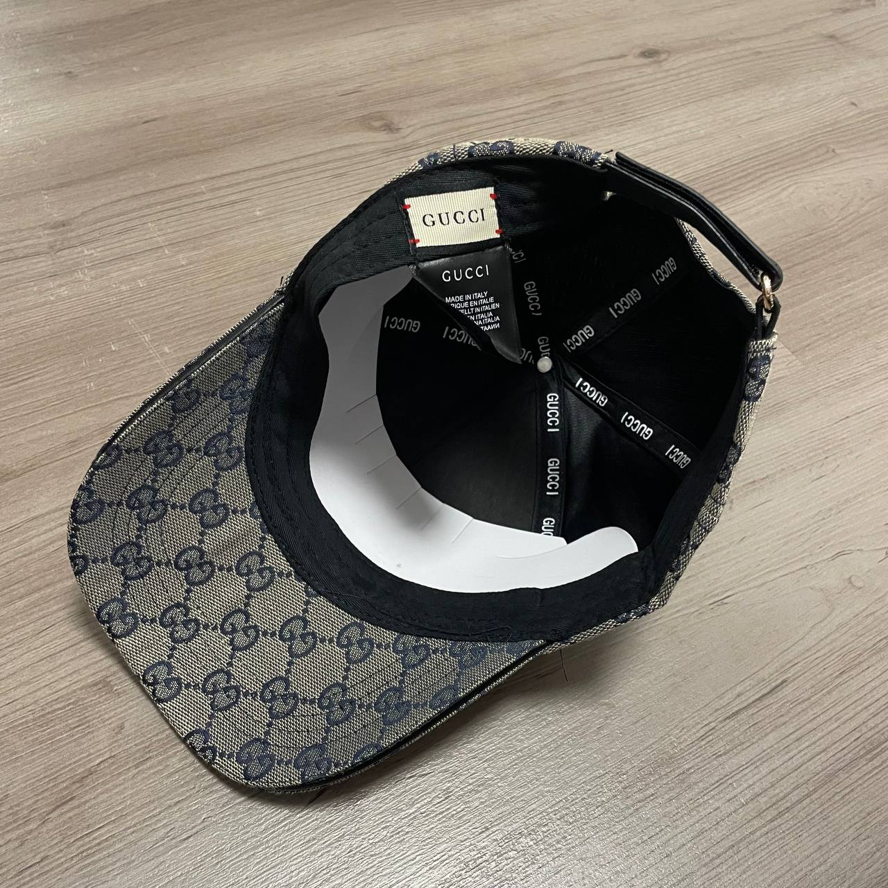 GORRA GUCCI BEIGE/AZUL MARINO