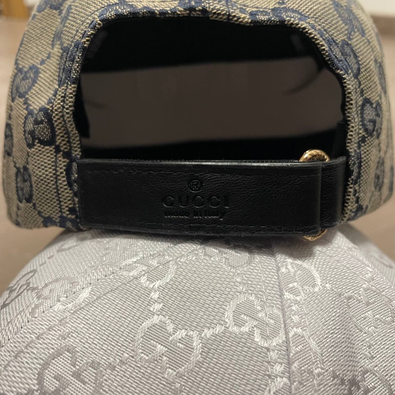 GORRA GUCCI BEIGE/AZUL MARINO