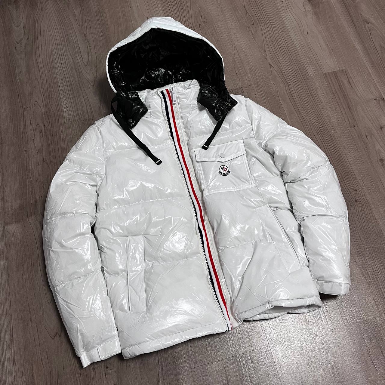 CHAQUETÓN ACOLCHADO BORDADO MONCLEAR BLANCO