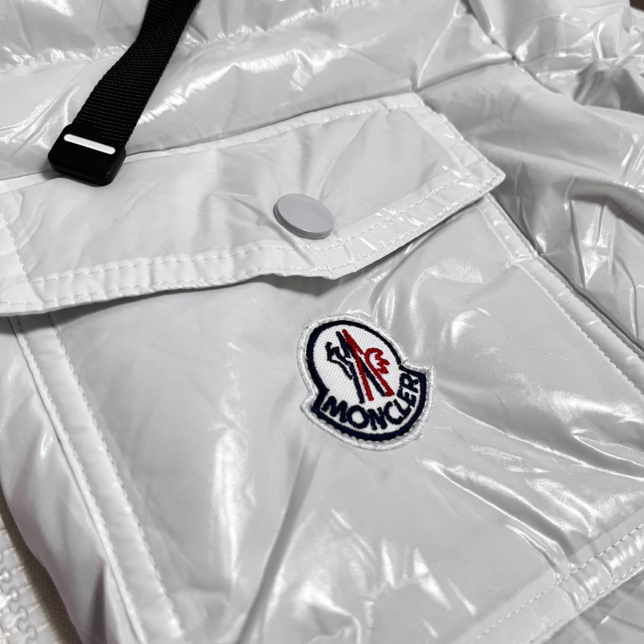 CHAQUETÓN ACOLCHADO BORDADO MONCLEAR BLANCO