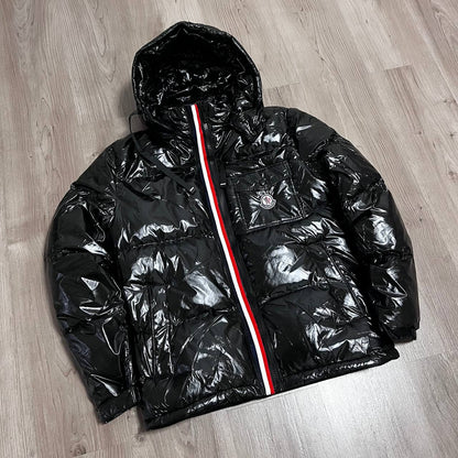 CHAQUETÓN ACOLCHADO BORDADO MONCLER NEGRO