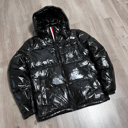 CHAQUETÓN ACOLCHADO BORDADO MONCLER NEGRO