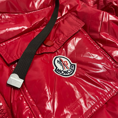 CHAQUETÓN ACOLCHADO BORDADO MONCLER ROJO