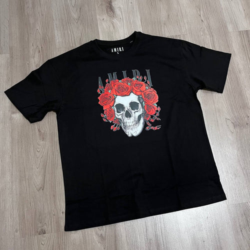 CAMISETA OVERSIZE AMIRI CALAVERA ROSAS