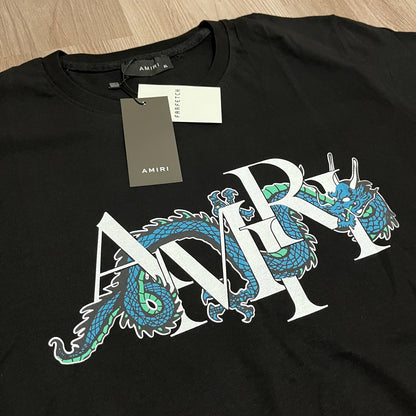 CAMISETA AMIRI DRAGON NEGRA ELASTICA