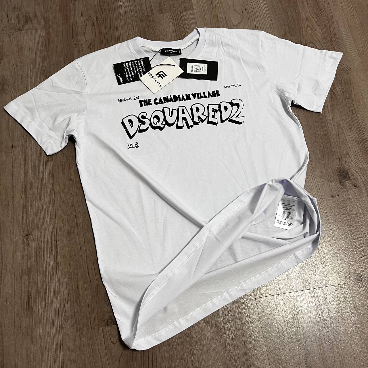CAMISETA DSQUARED BLANCA ELASTICA